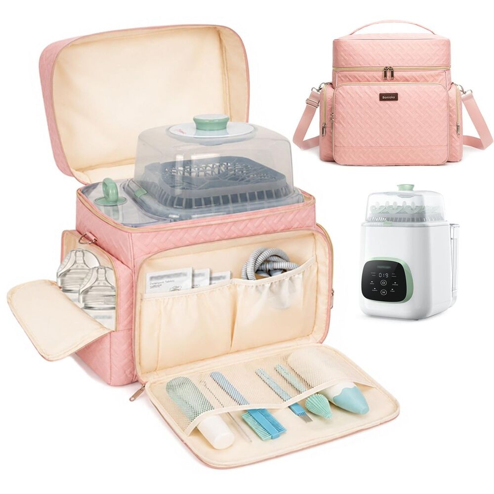 Pink Travel Storage Bag for Momcozy KleanPal Pro Bottle Washer - Bag Only
